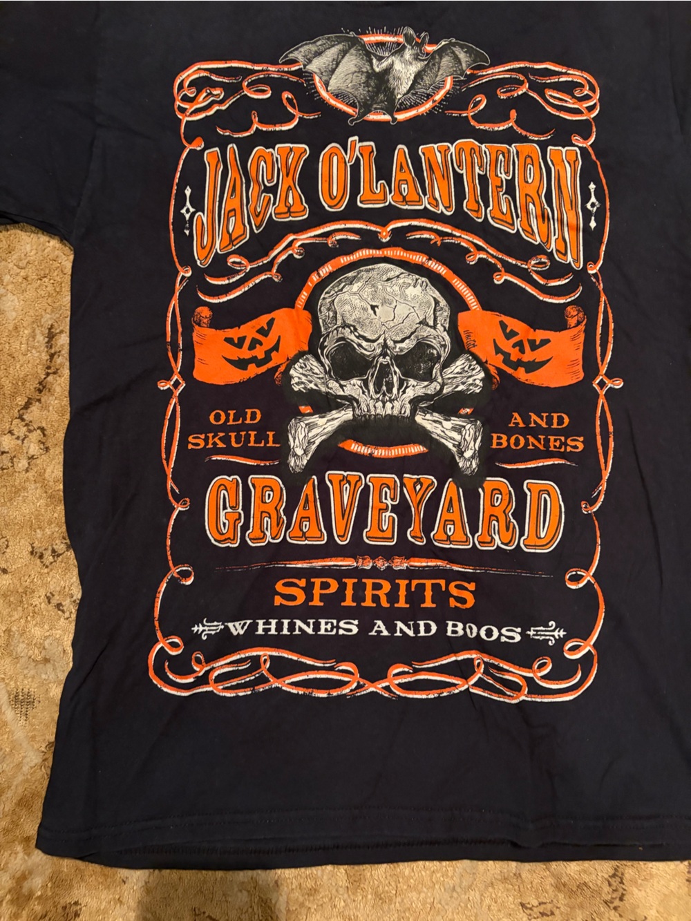 GUC Halloween Graveyard Spirits Graphic Tee - black unbranded/unsized - see meas - Picture 2 of 6